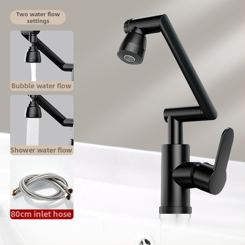 Nerezová oceľová miešacia batéria pre umývadlo s reguláciou teploty (1-100°C), horúca/studená voda, montáž na doske, model ZC1099, meďový jadrový ventil, 20 mm vstup/výstup