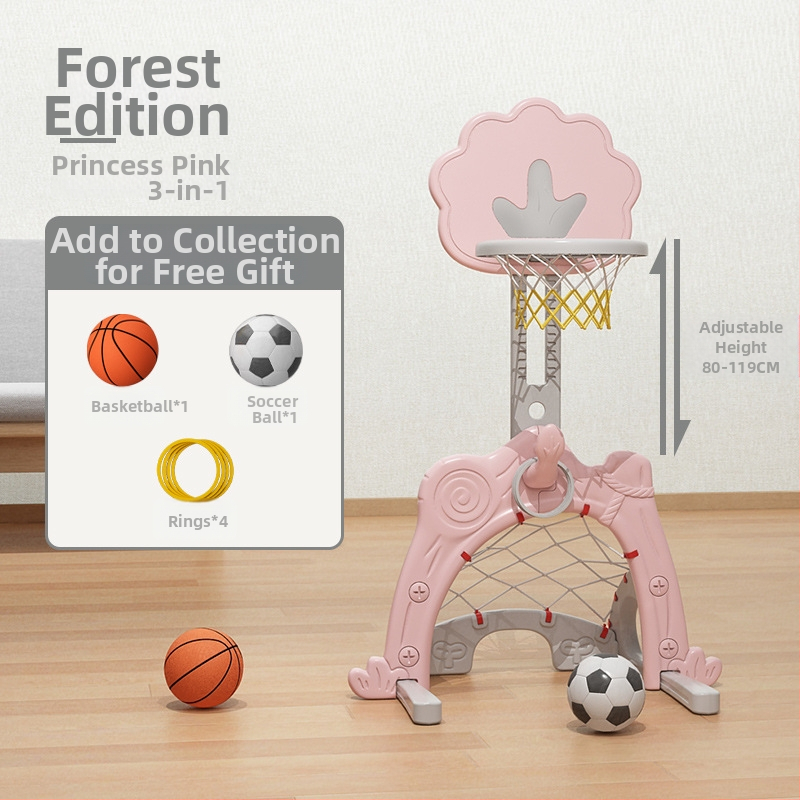 Suport de baschet pentru copii, reglabil, interior, 1–6 ani