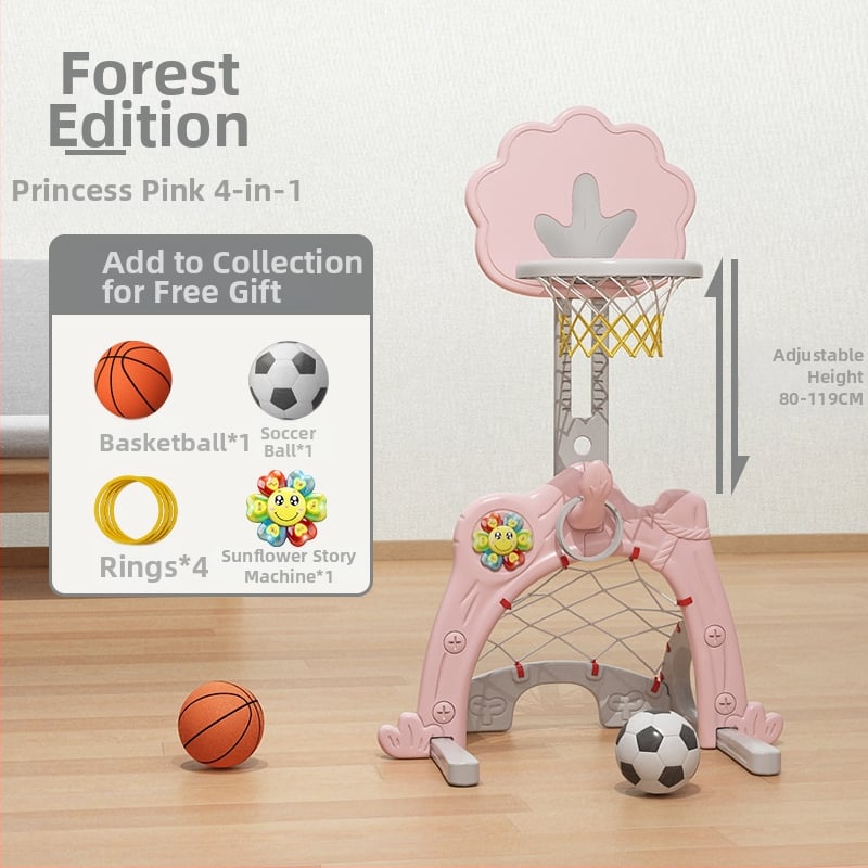 Suport de baschet pentru copii, reglabil, interior, 1–6 ani