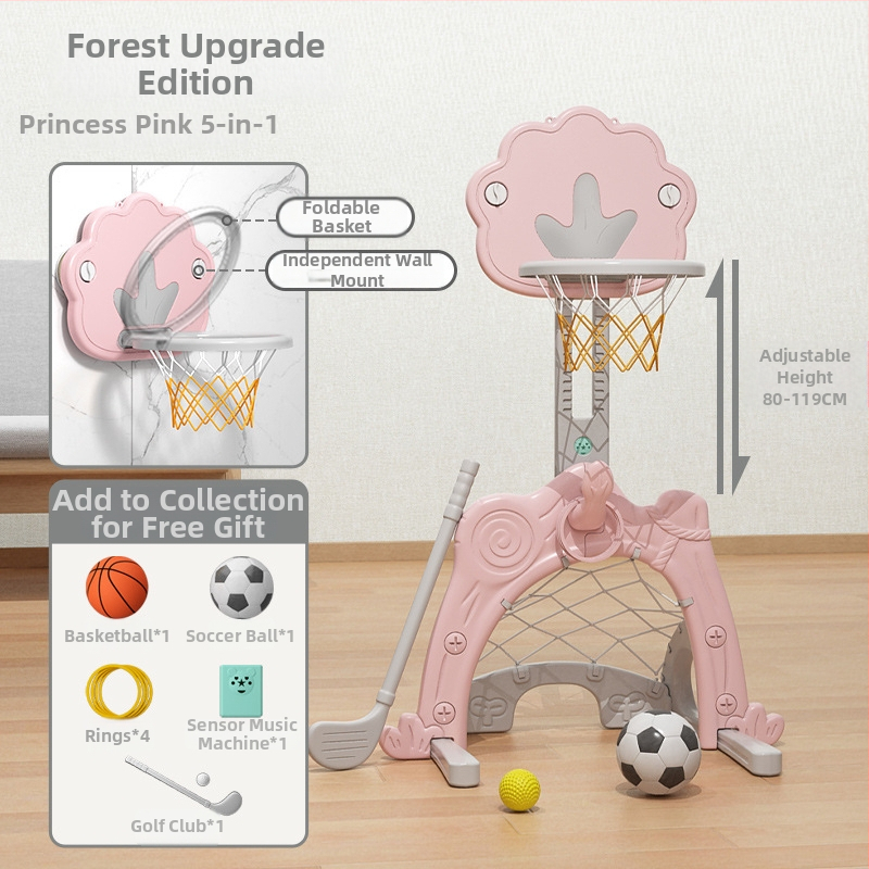 Suport de baschet pentru copii, reglabil, interior, 1–6 ani