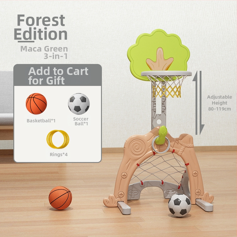 Suport de baschet pentru copii, reglabil, interior, 1–6 ani