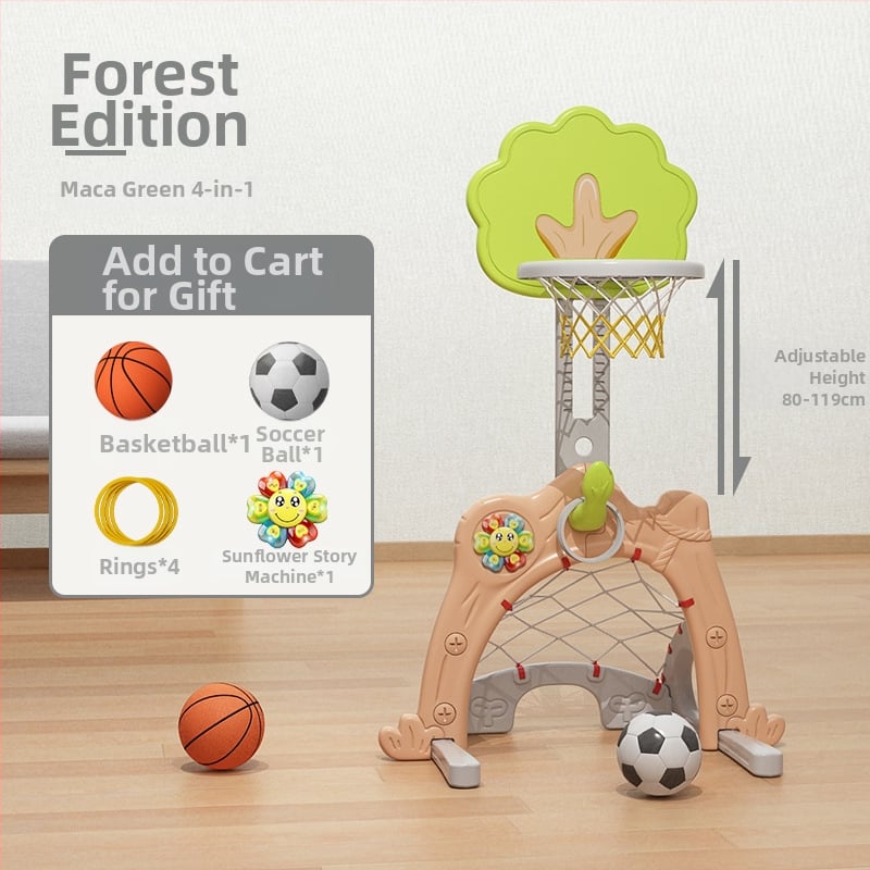 Suport de baschet pentru copii, reglabil, interior, 1–6 ani