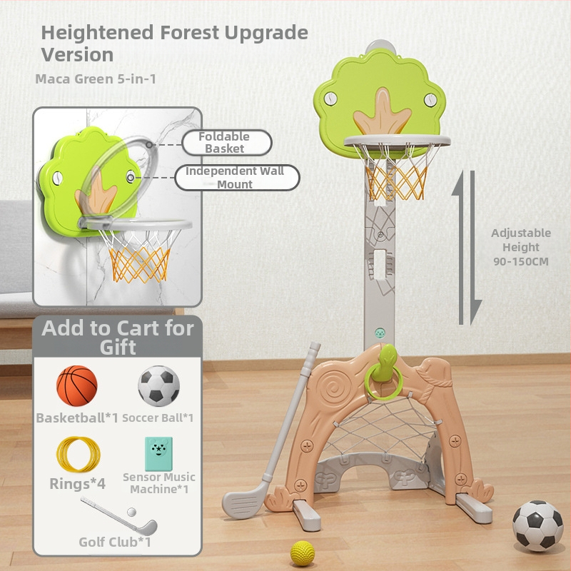 Suport de baschet pentru copii, reglabil, interior, 1–6 ani