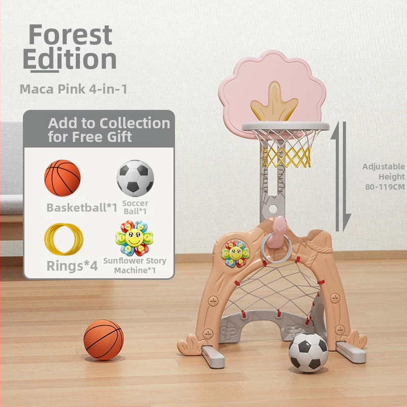 Suport de baschet pentru copii, reglabil, interior, 1–6 ani