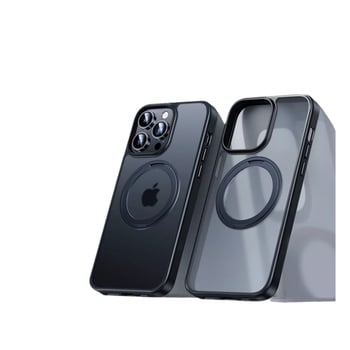 iPhone-hoz készült 360°-os forgó állvánnyal ellátott tok, átlátszó szilikon, CNC-kivitel, ütésálló, mágneses rögzítéssel, kompatibilis az iPhone 12/13/14 sorozattal