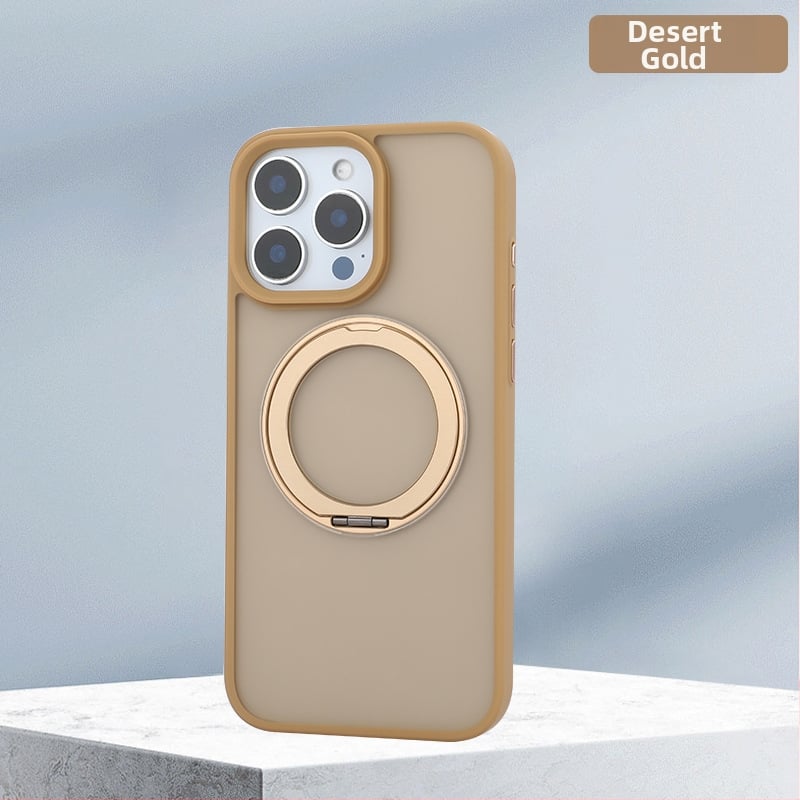 iPhone-hoz készült 360°-os forgó állvánnyal ellátott tok, átlátszó szilikon, CNC-kivitel, ütésálló, mágneses rögzítéssel, kompatibilis az iPhone 12/13/14 sorozattal