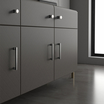 Χειρολαβή ντουλαπιού από κράμα ψευδαργύρου, τόξου σχήματος, μοντέρνου στυλ, επιφανειακή τοποθέτηση, μοντέλο Rz007