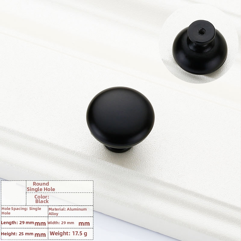 Χειρολαβή ντουλάπας από κράμα αλουμινίου, μοντέρνος μινιμαλιστικός στυλ, χυτό με καλούπι, σχήματος ημι-dumpling, επιφανειακή τοποθέτηση