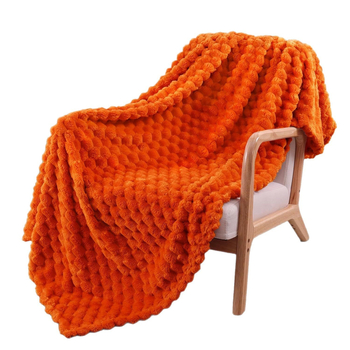 Cuvertură de flanelă din poliester, 300–500 g, pentru toate sezoanele, stil modern minimalist