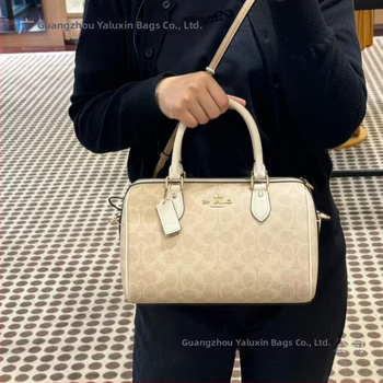 Τσάντα crossbody σε σχήμα μαξιλαριού, γνήσιο μοσχαρίσιο δέρμα, φερμουάρ, θήκες για κινητό και έγγραφα, με μία ιμάντα