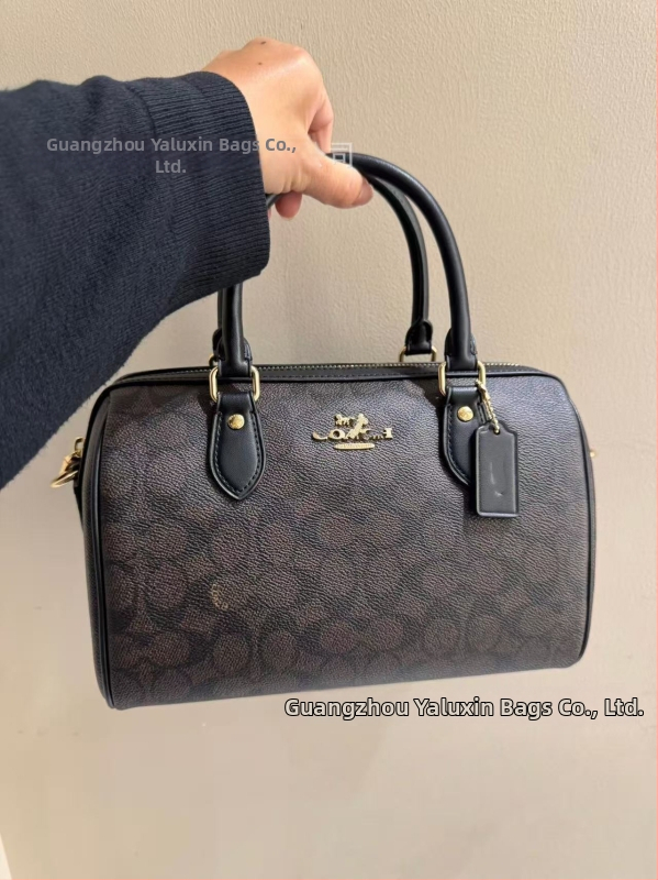 Τσάντα crossbody σε σχήμα μαξιλαριού, γνήσιο μοσχαρίσιο δέρμα, φερμουάρ, θήκες για κινητό και έγγραφα, με μία ιμάντα