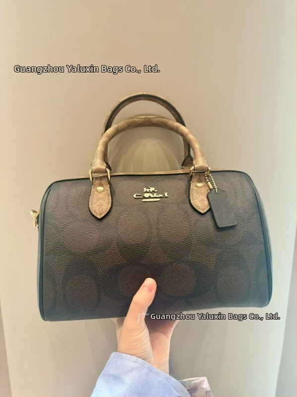 Τσάντα crossbody σε σχήμα μαξιλαριού, γνήσιο μοσχαρίσιο δέρμα, φερμουάρ, θήκες για κινητό και έγγραφα, με μία ιμάντα