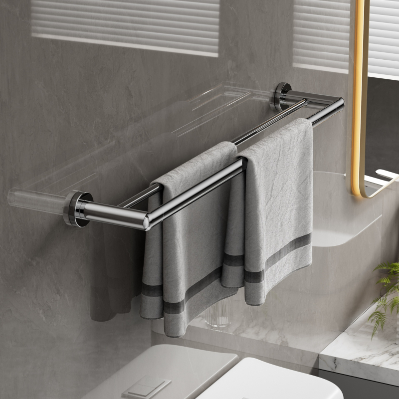 Držač za ručnike u kupaonici od nehrđajućeg čelika, elektroplating završna obrada, moderan minimalistički stil, setovi od 2–6+ komada