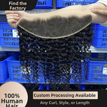 Perucă din păr real cu closure din dantelă Swiss transparent, țesută manual, volum, poate fi vopsită și periată, origine Shandong