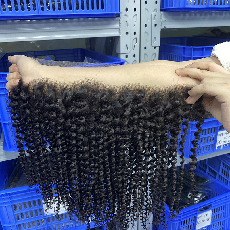 Perucă din păr real cu closure din dantelă Swiss transparent, țesută manual, volum, poate fi vopsită și periată, origine Shandong