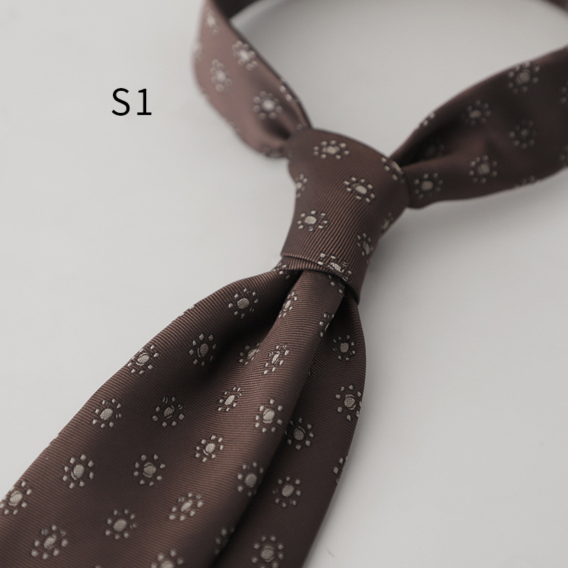 Muška kravata Jacquard s uzorkom Leaf Stripe Wave, poliester vlakno, podstava poliester, ručno vezana