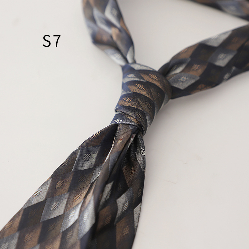 Muška kravata Jacquard s uzorkom Leaf Stripe Wave, poliester vlakno, podstava poliester, ručno vezana