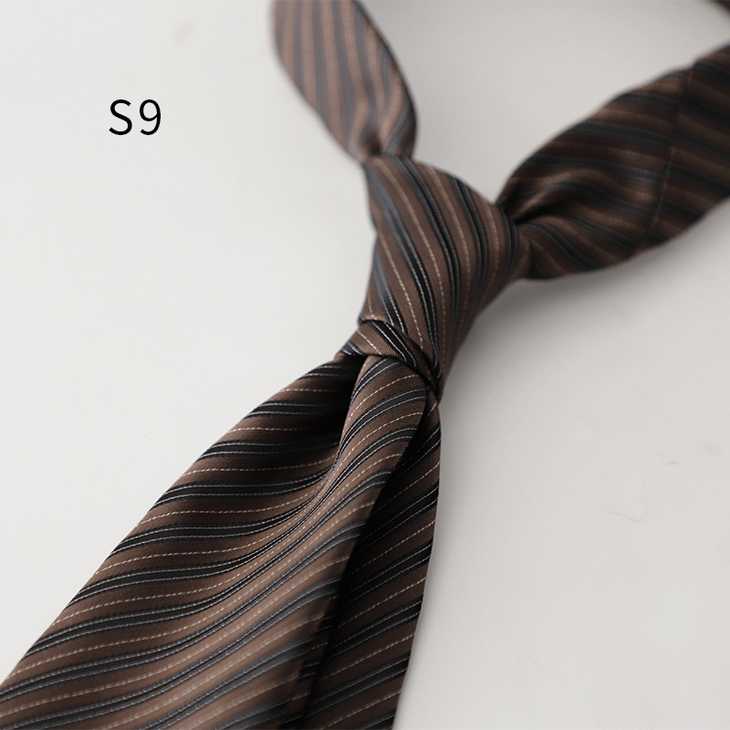 Muška kravata Jacquard s uzorkom Leaf Stripe Wave, poliester vlakno, podstava poliester, ručno vezana