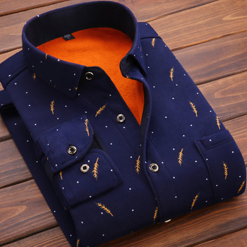 Cămașă pentru bărbați de toamnă-iarnă, cu căptușeală fleece, mâneci lungi, guler pătrat, culoare solidă