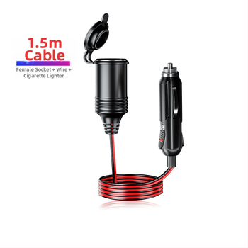 Autós szivargyújtó hosszabbító 12V/24V, Bakelit ház, modell Y8, 250W