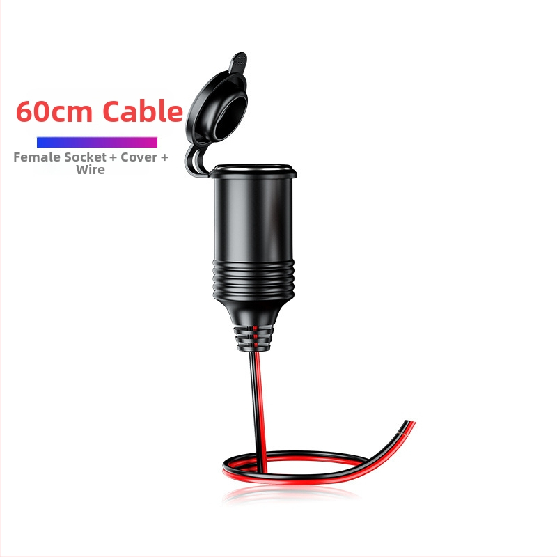 Autós szivargyújtó hosszabbító 12V/24V, Bakelit ház, modell Y8, 250W