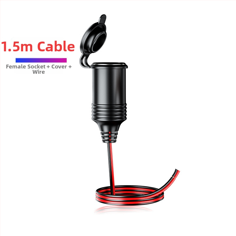 Autós szivargyújtó hosszabbító 12V/24V, Bakelit ház, modell Y8, 250W