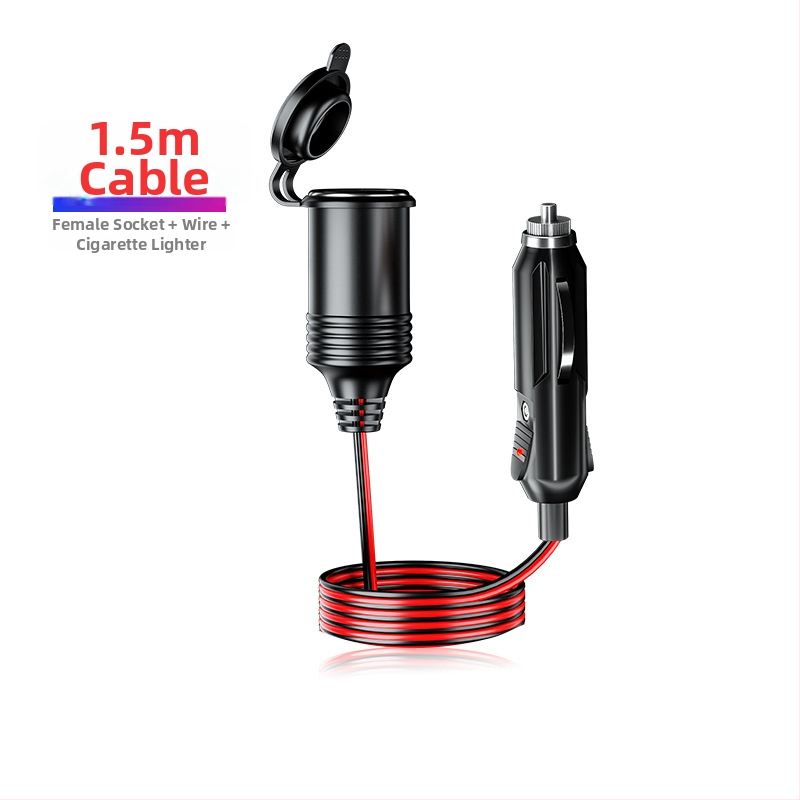 Autós szivargyújtó hosszabbító 12V/24V, Bakelit ház, modell Y8, 250W