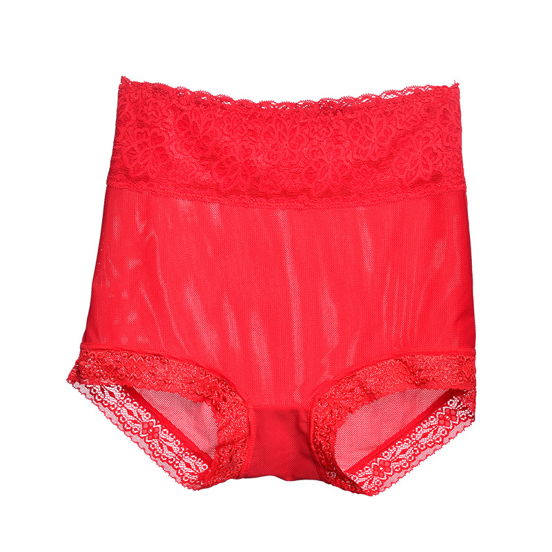 Dámske nohavičky s vysokým pásom, čipka Ice Silk, priedušné, tvarovanie brucha
