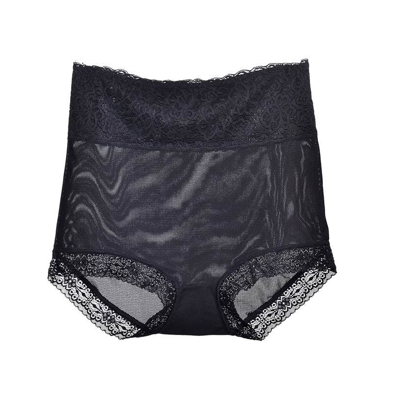 Dámske nohavičky s vysokým pásom, čipka Ice Silk, priedušné, tvarovanie brucha