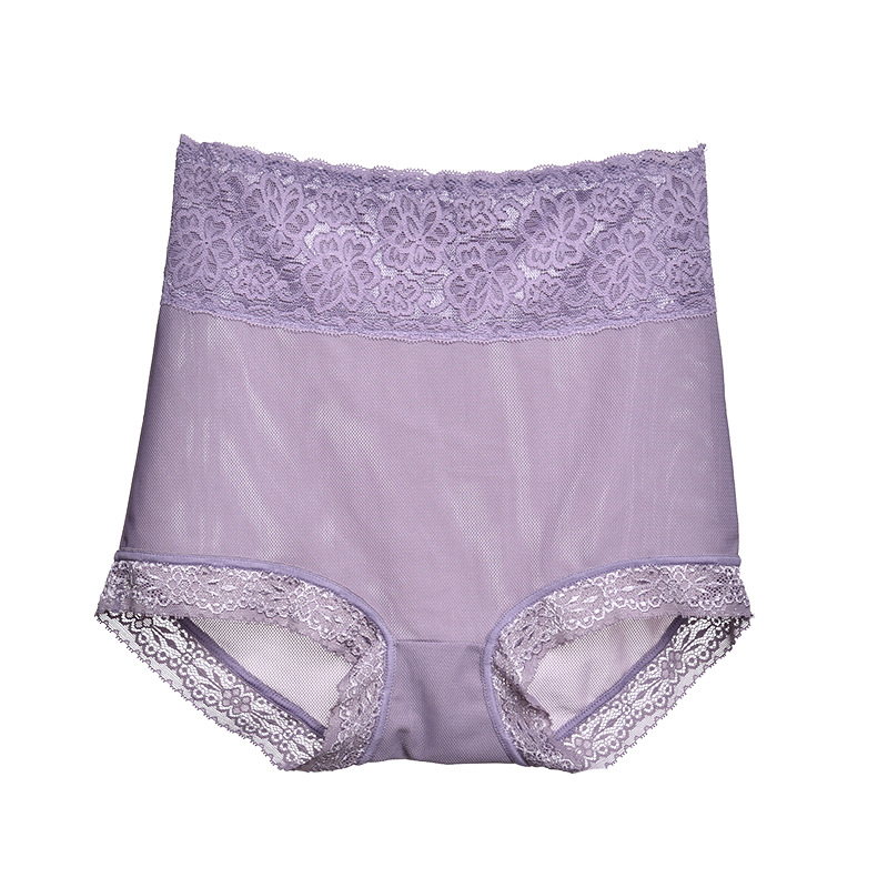 Dámske nohavičky s vysokým pásom, čipka Ice Silk, priedušné, tvarovanie brucha