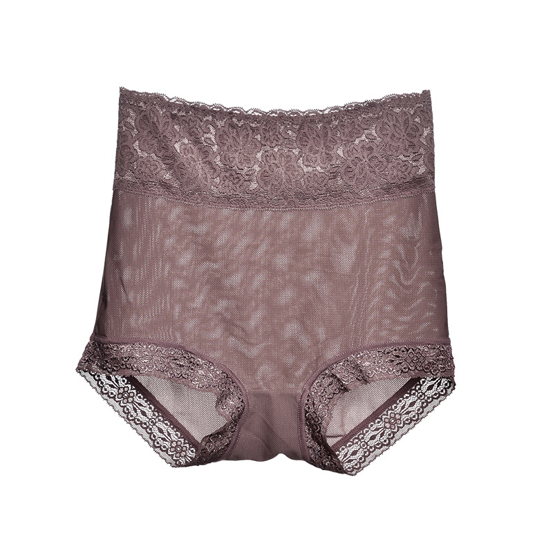 Dámske nohavičky s vysokým pásom, čipka Ice Silk, priedušné, tvarovanie brucha