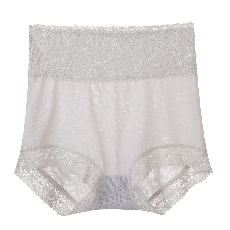 Dámske nohavičky s vysokým pásom, čipka Ice Silk, priedušné, tvarovanie brucha