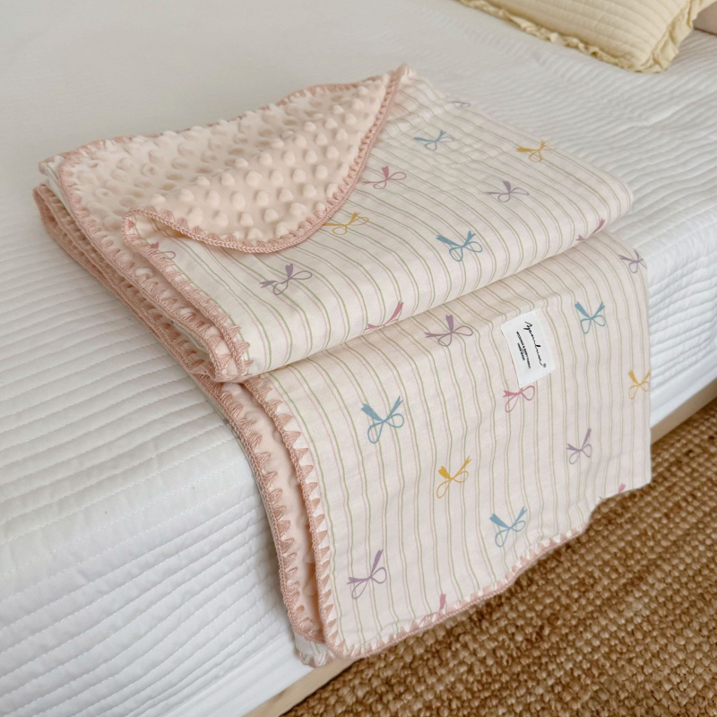 Koreai stílusú baba pléd 100% pamutból, 1500–2000 g, minden évszakra, 1–12 éves korosztálynak.