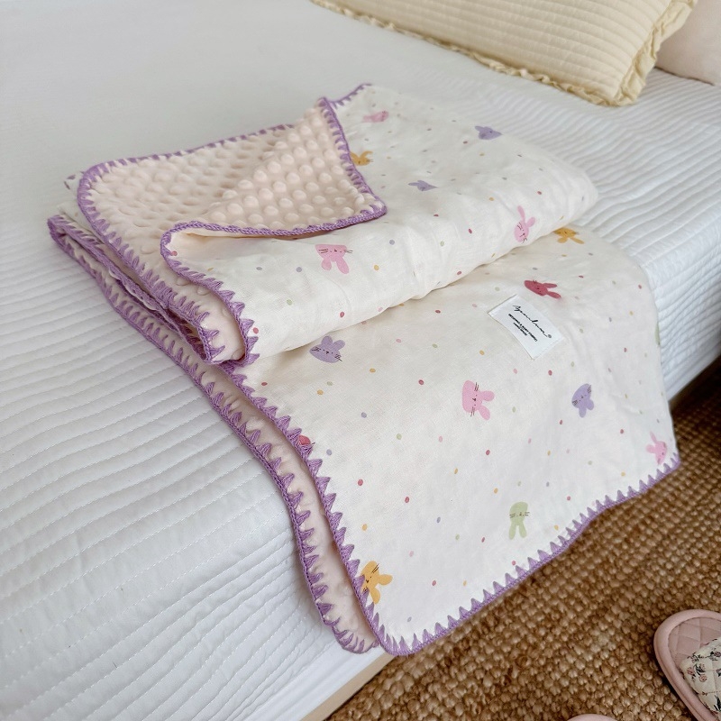 Koreai stílusú baba pléd 100% pamutból, 1500–2000 g, minden évszakra, 1–12 éves korosztálynak.