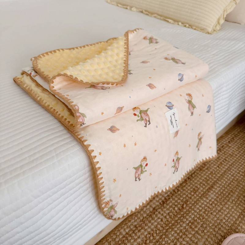 Koreai stílusú baba pléd 100% pamutból, 1500–2000 g, minden évszakra, 1–12 éves korosztálynak.