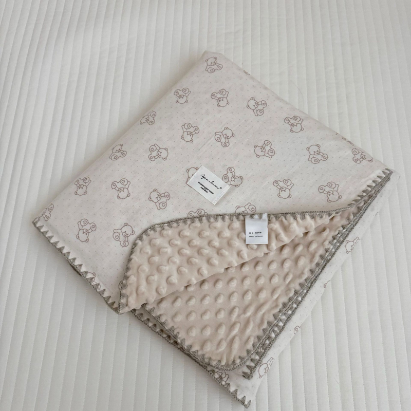 Koreai stílusú baba pléd 100% pamutból, 1500–2000 g, minden évszakra, 1–12 éves korosztálynak.