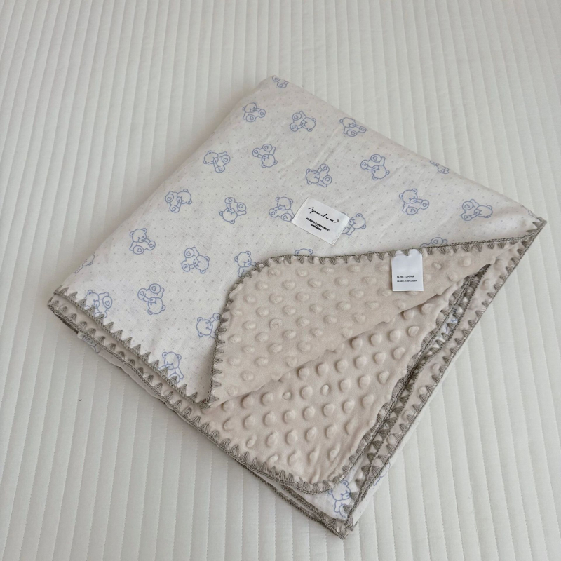 Koreai stílusú baba pléd 100% pamutból, 1500–2000 g, minden évszakra, 1–12 éves korosztálynak.