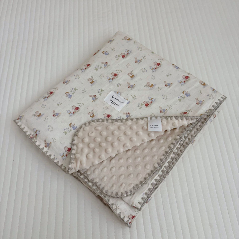 Koreai stílusú baba pléd 100% pamutból, 1500–2000 g, minden évszakra, 1–12 éves korosztálynak.