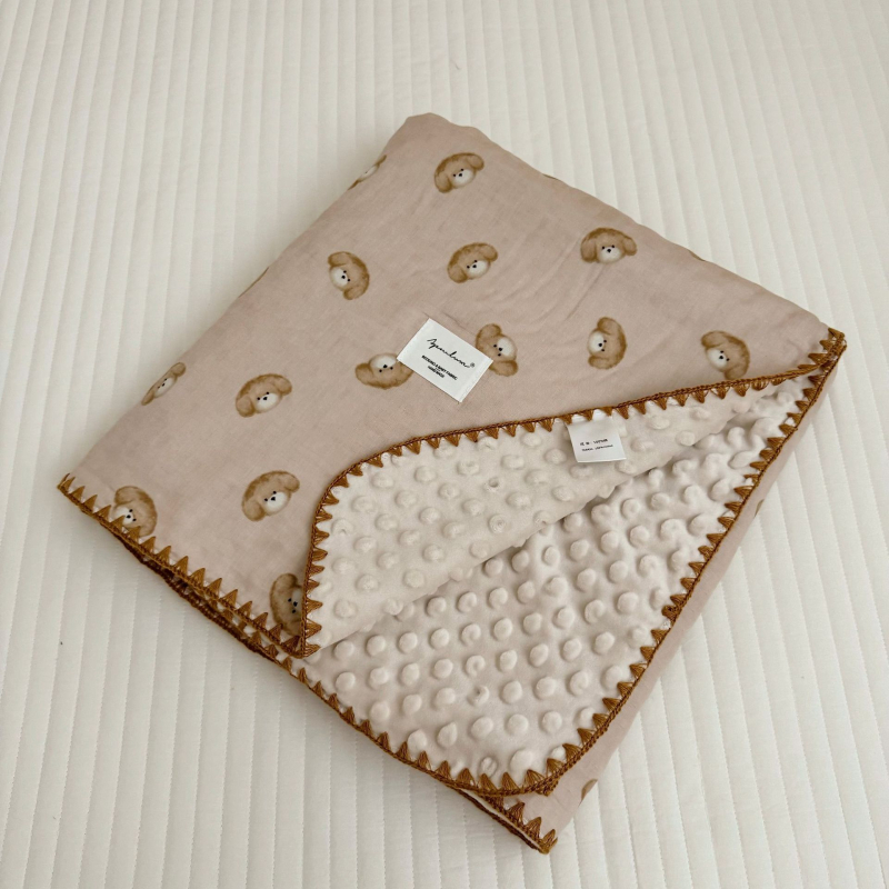 Koreai stílusú baba pléd 100% pamutból, 1500–2000 g, minden évszakra, 1–12 éves korosztálynak.
