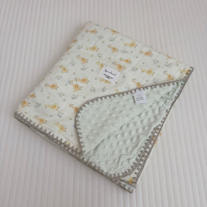 Koreai stílusú baba pléd 100% pamutból, 1500–2000 g, minden évszakra, 1–12 éves korosztálynak.
