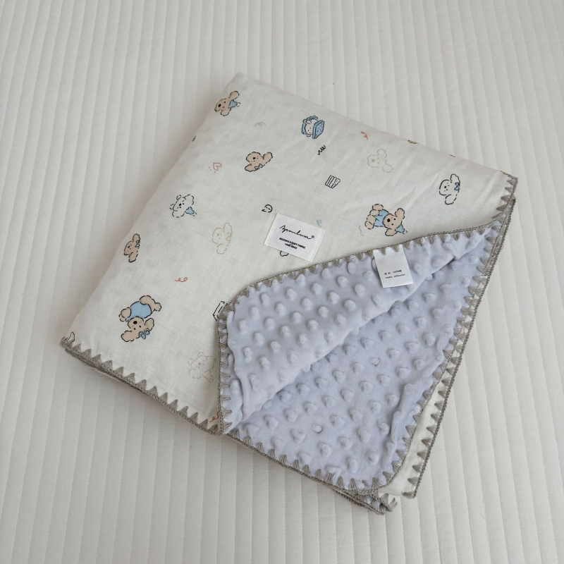 Koreai stílusú baba pléd 100% pamutból, 1500–2000 g, minden évszakra, 1–12 éves korosztálynak.