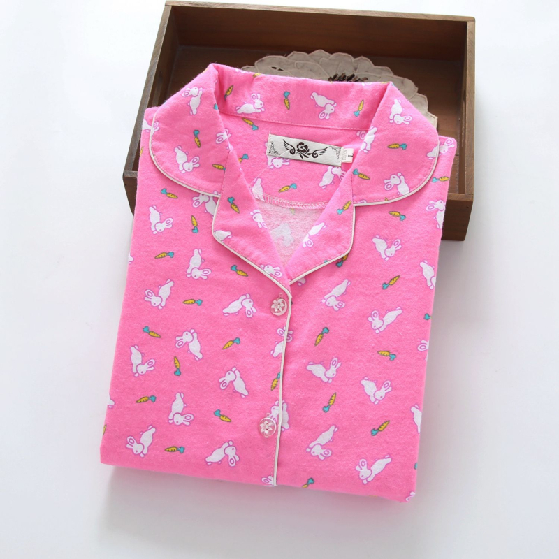 Γυναικείο σετ πιτζάμας σε ιαπωνικό στυλ, από 100% βαμβάκι, παχύ ύφασμα 251–300 g/m², cardigan με γιακά