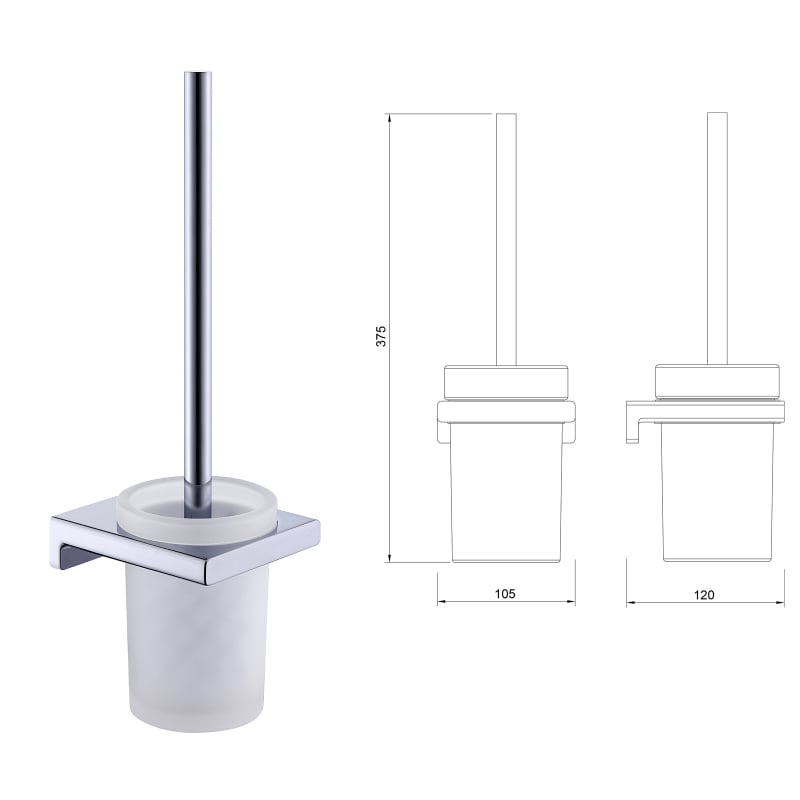 Kupaonski stalak za ručnike od nehrđajućeg čelika, kromirana površina, moderni minimalistički stil, šestodijelni set