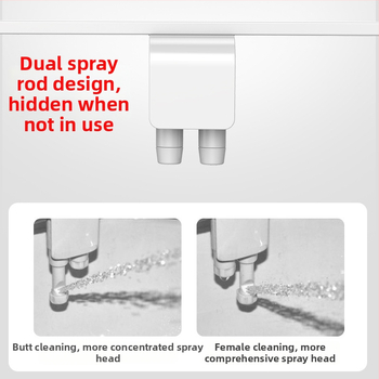 Áramellátás nélküli bidéülő, szifonos öblítés, ABS anyag, CE tanúsítvány, modell EB002, önkitisztító fúvóka