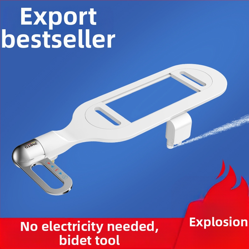 Áramellátás nélküli bidéülő, szifonos öblítés, ABS anyag, CE tanúsítvány, modell EB002, önkitisztító fúvóka