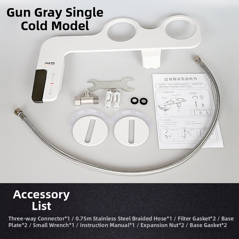 Áramellátás nélküli bidéülő, szifonos öblítés, ABS anyag, CE tanúsítvány, modell EB002, önkitisztító fúvóka