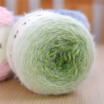 Прежда Magic Ball с пера — градиентна дълга нишка за DIY ръчно плетене, 7s Worsted, единична нишка, групова нишка