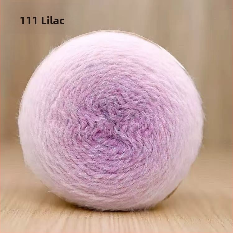 Прежда Magic Ball с пера — градиентна дълга нишка за DIY ръчно плетене, 7s Worsted, единична нишка, групова нишка