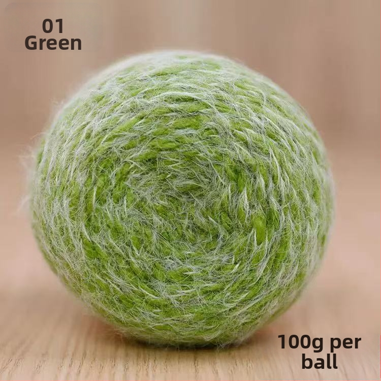 Прежда Magic Ball с пера — градиентна дълга нишка за DIY ръчно плетене, 7s Worsted, единична нишка, групова нишка