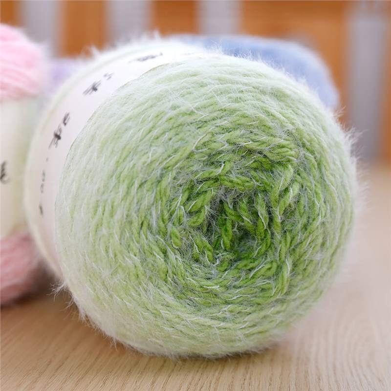 Прежда Magic Ball с пера — градиентна дълга нишка за DIY ръчно плетене, 7s Worsted, единична нишка, групова нишка